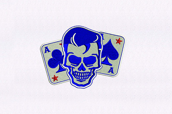 Cards and Elvis Skull Design