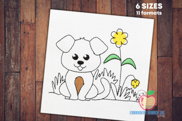 Cute Baby Dog Sketch