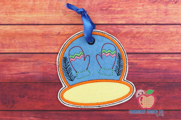 Designer Winter Mittens Ornament