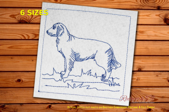 Golden Retriever Dog Embroidery