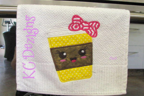 Kawaai Coffee Mug with Bow Applique