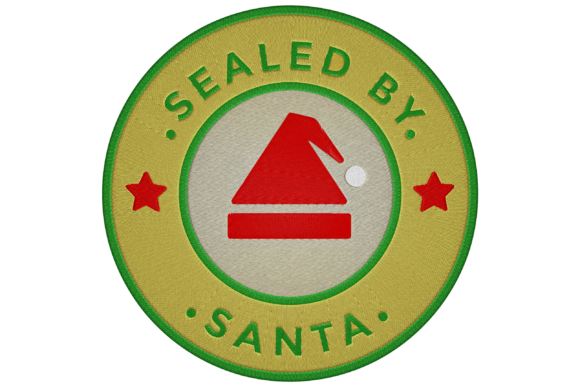 Santas Seal Embroidery Design