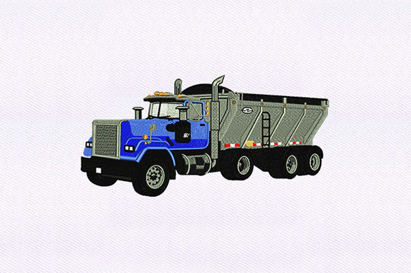 Trash Dump Truck Embroidery