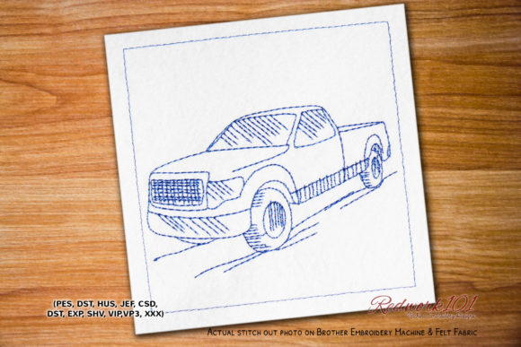 Truck Side View Redwork Review