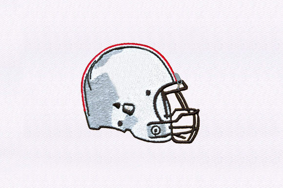 White Football Helmet Design